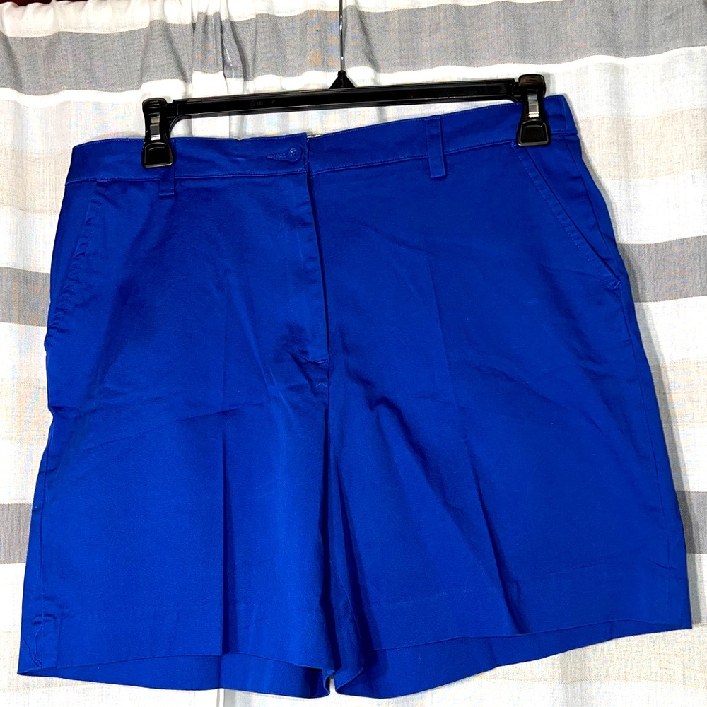 Kim Rogers twill stretch short size 16 royal blue